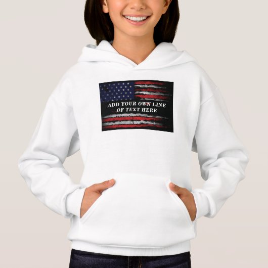 Ajouter votre propre texte sur grunge American fla (Devant)
