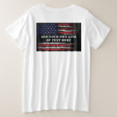 Ajouter votre propre texte sur grunge American fla (Design dos)