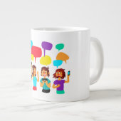 Ajouter Votre Propre Texte Termes Cadeau Jumbo Mug (Devant droit)