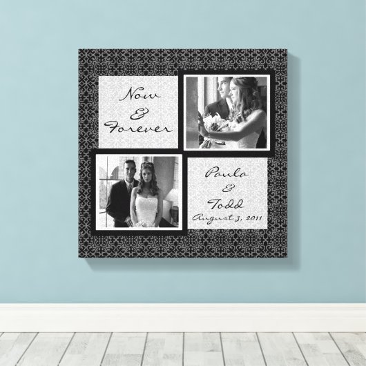 Ajouter votre propre toile Mariage photo enrobée (Insitu (Plancher de Bois))