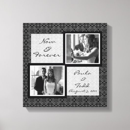 Ajouter votre propre toile Mariage photo enrobée (Recto)