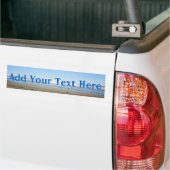 Ajouter votre sticker pare-chocs de plage de texte (Sur camion)