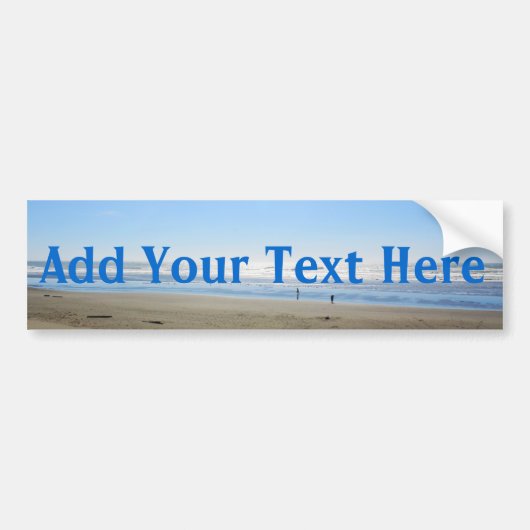 Ajouter votre sticker pare-chocs de plage de texte (Devant)