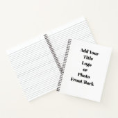Ajouter votre texte Carnet Spiral personnalisable (Intérieur)
