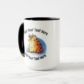Ajouter Votre Texte Drôle Sad Cat Coffee Mug (Devant gauche)