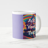 Ajouter Votre Texte Jumbo Mug Texte Personnalisé M (Devant droit)