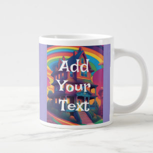 Ajouter Votre Texte Jumbo Mug Texte Personnalisé M