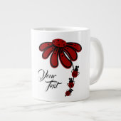 Ajouter Votre Texte Ladybug Gig Jumbo Mug (Devant droit)