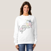 Ajouter votre texte - Sweatshirt de base pour femm (Devant entier)