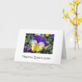 Ajouter votre texte toutes les occasions carte de  (Fleur jaune)
