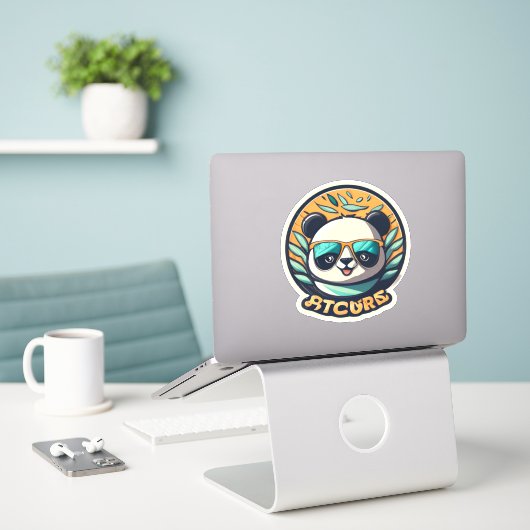 Ajouter Whimsy avec Stickers Panda (Ordinateur portable sur le bureau)