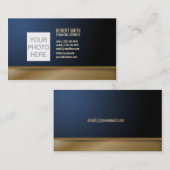 Ajoutez juste votre modèle de carte de visite de (Devant / Derrière)