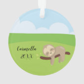 Ajoutez le nom et l'année à la paresse somnolente (dos)