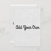 Ajoutez le Vôtre - Invitation (Devant / Derrière)