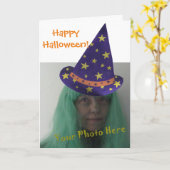Ajoutez les cartes heureuses de Halloween de (Fleur jaune)