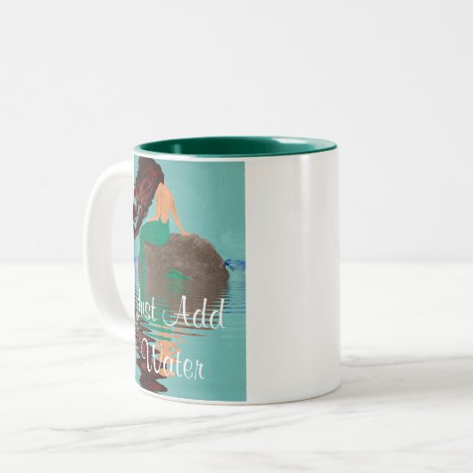 Ajoutez simplement de l'eau sirène art café Mug (Devant gauche)