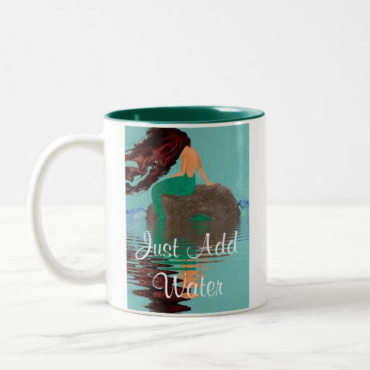 Ajoutez simplement de l'eau sirène art café Mug (Gauche)