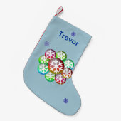 Ajoutez un nom Flocon de neige Art Chaussette de N (Devant (Accrochage))