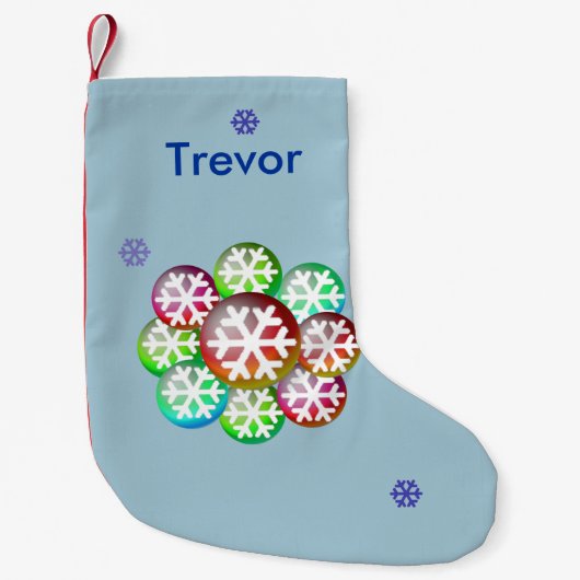 Ajoutez un nom Flocon de neige Art Chaussette de N (Devant)
