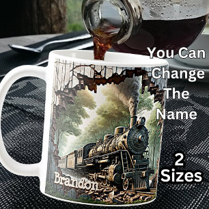 Ajoutez un nom, Steam Train Breg Out of Mug
