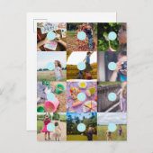 Ajoutez vos 12 Photos Carte personnalisable (Devant / Derrière)