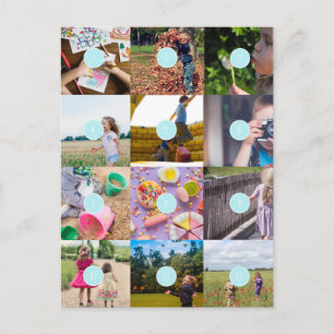 Ajoutez vos 12 Photos Carte personnalisable