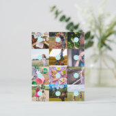 Ajoutez vos 12 Photos Carte personnalisable (Debout devant)