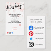 AJOUTEZ VOS CARTES DE LAVE-LINGE DE LOGO (Devant / Derrière)