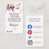 AJOUTEZ VOS CARTES DE SOINS DE COUPE DE LOGO (Devant / Derrière)