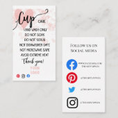 AJOUTEZ VOS CARTES DE SOINS DE COUPE DE LOGO (Devant / Derrière)