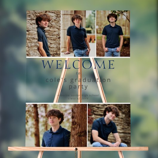 Ajoutez votre 5 photo Graduation Affiche de bienve (Neutre)