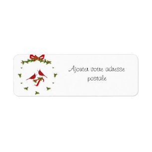 Ajoutez votre adresse à cette étiquette de Noël