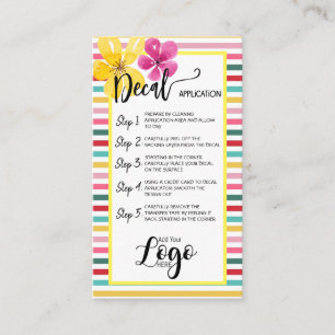 AJOUTEZ VOTRE APPLICATION DE DÉTAILS LOGO CARTES 