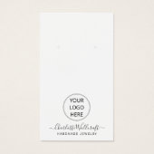 Ajoutez Votre Carte D'Affichage De Logo Et De Nom  (Devant)