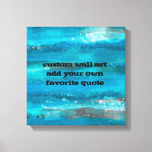 ajoutez votre citation personnalisée toile d'art r