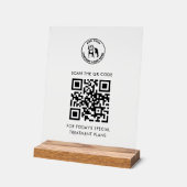 Ajoutez votre code QR et votre logo professionnel  (Angle)