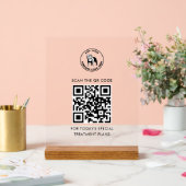 Ajoutez votre code QR et votre logo professionnel  (Mariage)
