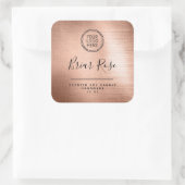 Ajoutez votre Étiquette de produit de bougie Rose  (Sac)