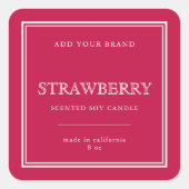 Ajoutez votre étiquette de produit de couleurs per (Devant)