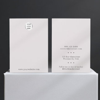 Ajoutez votre logo Carte d'affichage bijoux tout-e