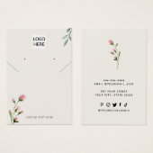 Ajoutez votre logo Carte d'affichage d'oreille pou (Devant & derrière)