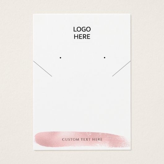 Ajoutez votre logo Carte d'affichage d'oreille pou (Devant)