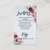 AJOUTEZ VOTRE LOGO CARTES DE SOINS Fleur blanche U (Devant)