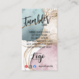 AJOUTEZ VOTRE LOGO CARTES DE SOINS TUMBLER parties