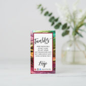 AJOUTEZ VOTRE LOGO CARTES DE SOINS TUMBLER vinyle  (Debout devant)