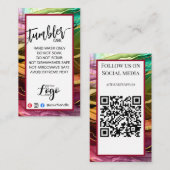 AJOUTEZ VOTRE LOGO CARTES DE SOINS TUMBLER vinyle  (Devant / Derrière)