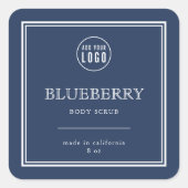 Ajoutez votre logo classique étiquette de produit  (Devant)