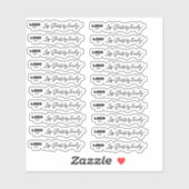 Ajoutez votre logo Clear Lip Gloss Tube Étiquette (Feuille)