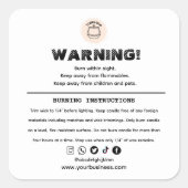 Ajoutez votre logo Étiquette d'avertissement aux b (Devant)