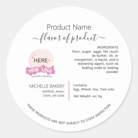 Ajoutez votre logo étiquette de droit de chalet (Devant)